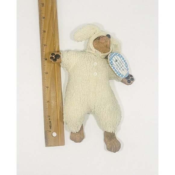 Russ Berrie Bear Bunny Shelf Sitter Easter Willy Wannabee Kathleen Kelly Critter - Picture 4 of 4